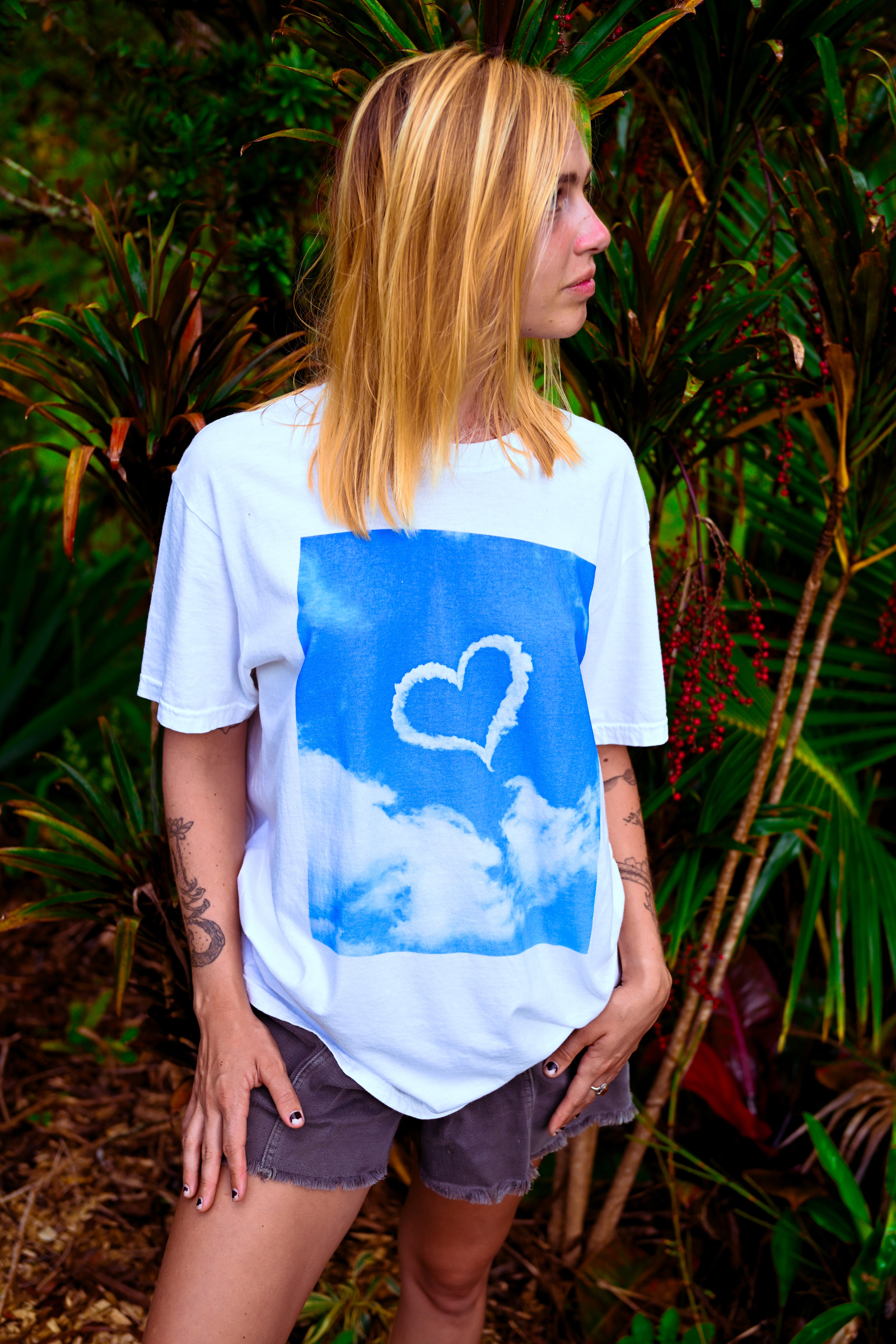 Heart in the Clouds Unisex tee